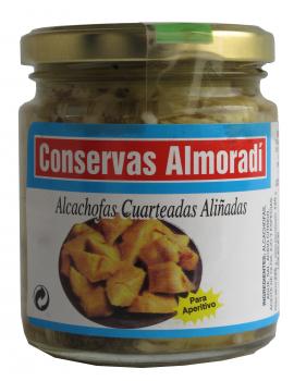 Alcachofas cuarteadas Aliñadas en Tarro de 250cc Tienda Online Conservas vegetales Alcachofas